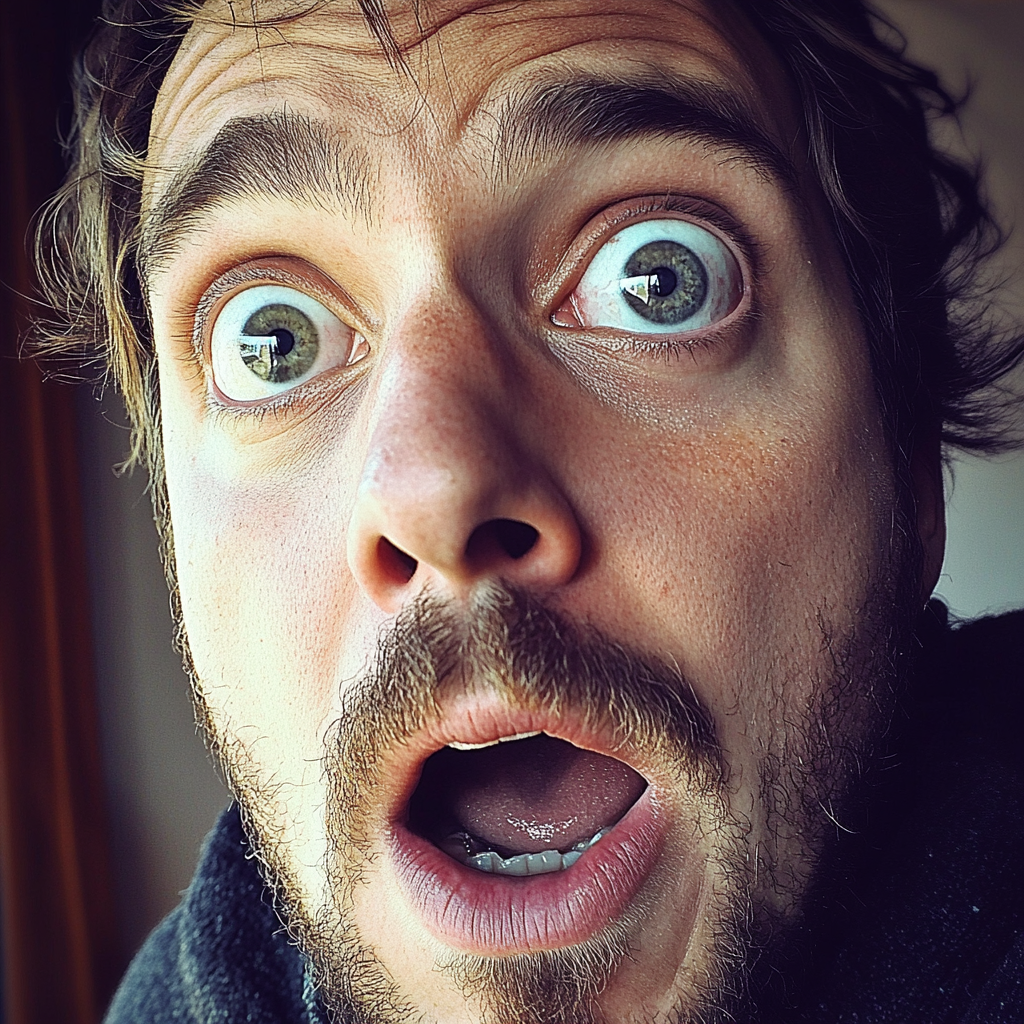 A shocked man | Source: Midjourney