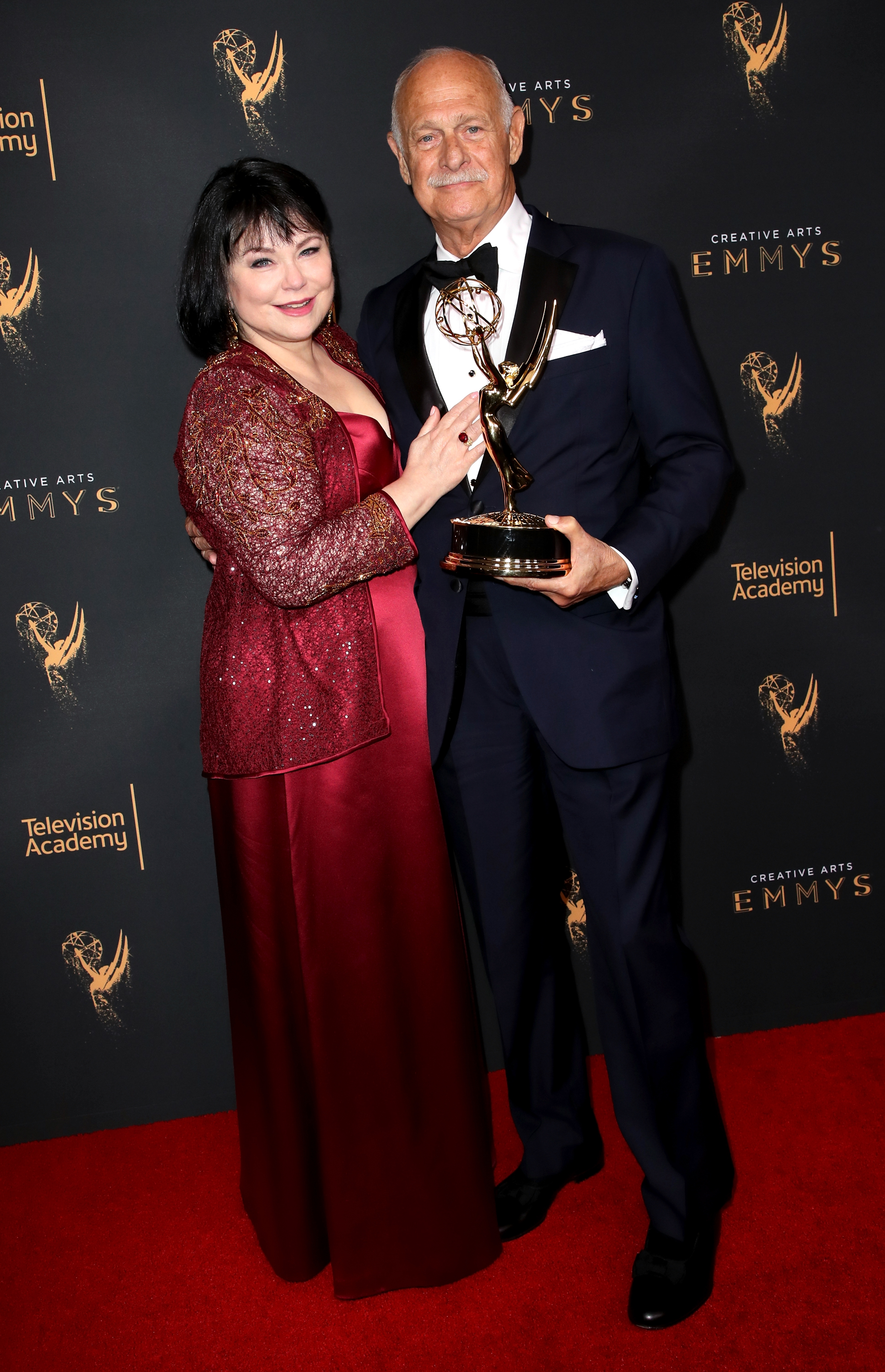 Delta Burke and Gerald McRaney at the 2017 Creative Arts Emmy Awards at Microsoft Theater on September 10, 2017 in Los Angeles, California | Source: Getty Images
