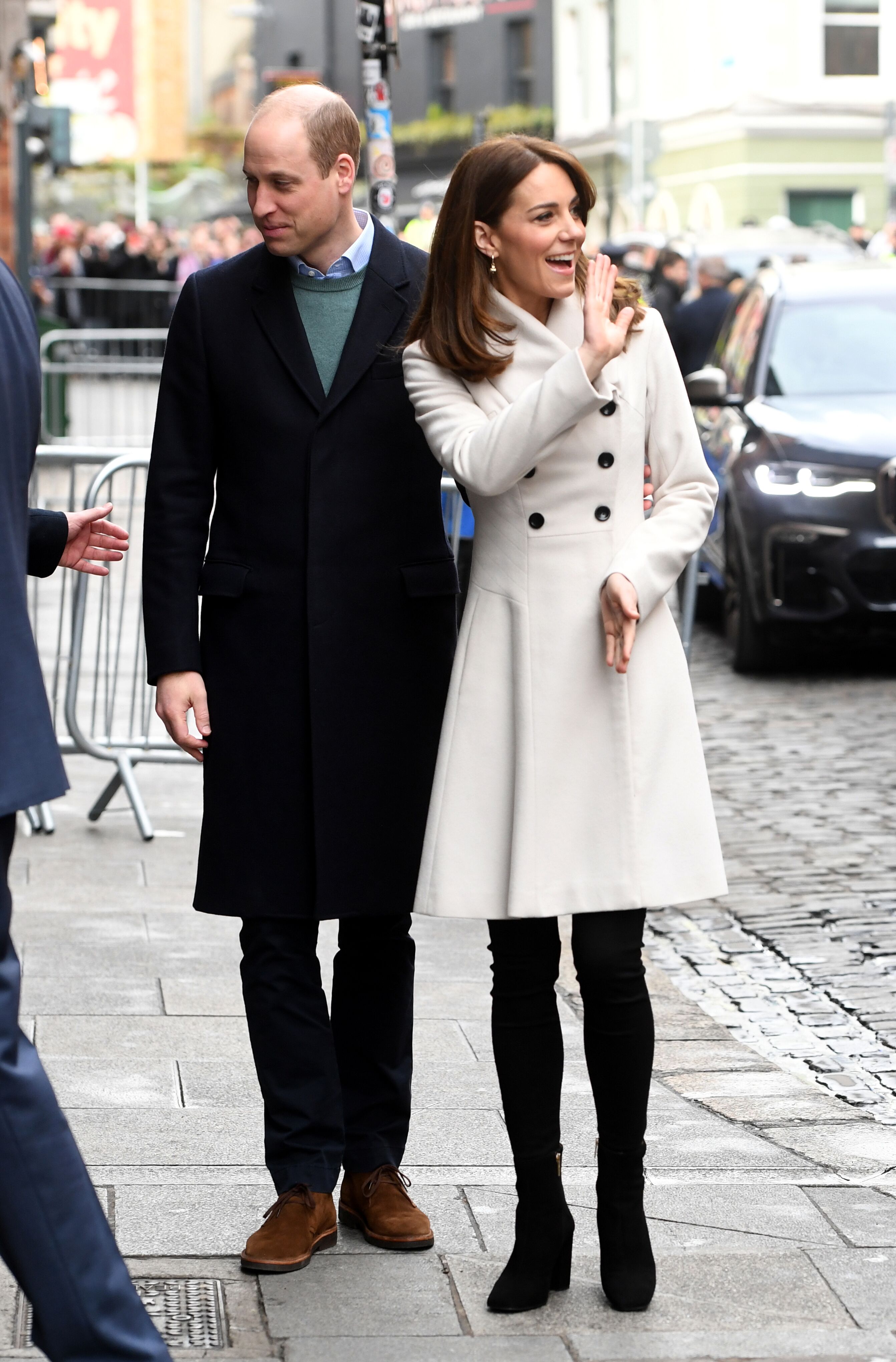 Prince William and Duchess Kate visit Jigsaw during day two of their visit to Ireland on March 04, 2020, in Dublin. | Source: Getty Images
