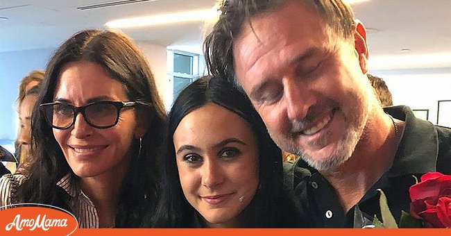 Courteney Cox, David Arquette and their daughter Coco pictured on Instagram together. | Photo: Instagram/davidarquette