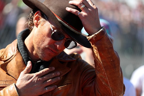 Matthew McConaughey looks on, on the grid before the F1 Grand Prix of USA at Circuit of The Americas in Austin, Texas | Photo: Getty Images