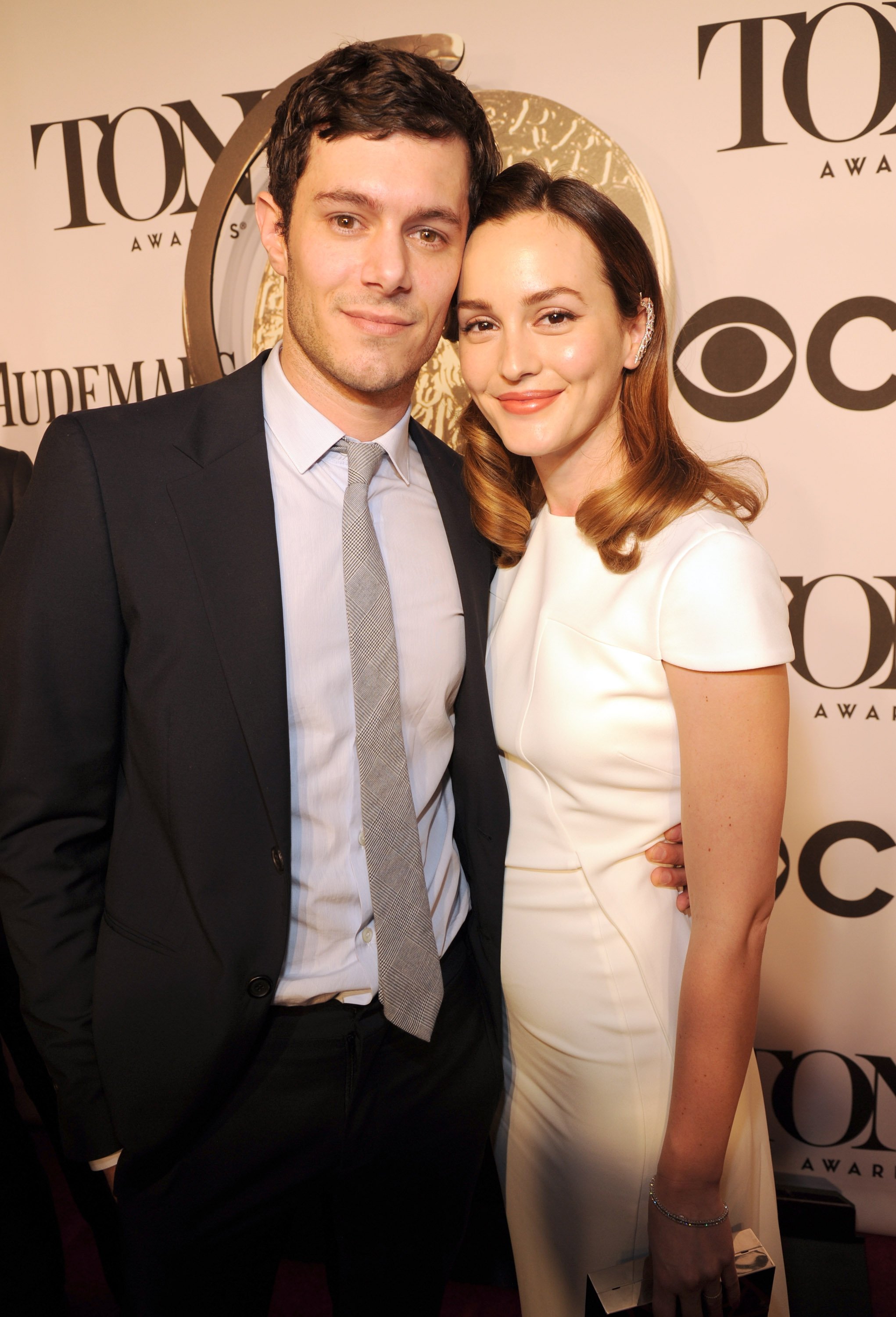 Adam Brody and Leighton Meester at the American Theatre Wing's 68th Annual Tony Awards, June 2014 | Source: Getty Images