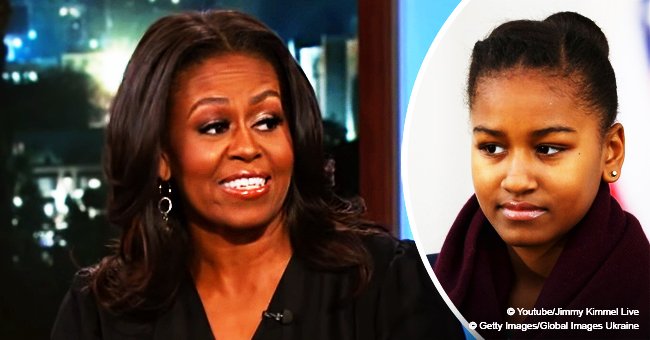 Michelle Obama reveals how teen daughter Sasha manages to get her attention in a crowd