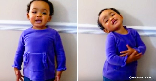 Viral video of talented toddler singing 'Amazing Grace' for her dad still touches hearts