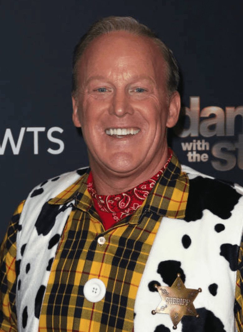 Sean Spicer poses in a “Toy Story” inspired costume on the red carpet at "Dancing with the Stars" Season 28, on October 14, 2019, in Los Angeles, California | Source: David Livingston/Getty Images