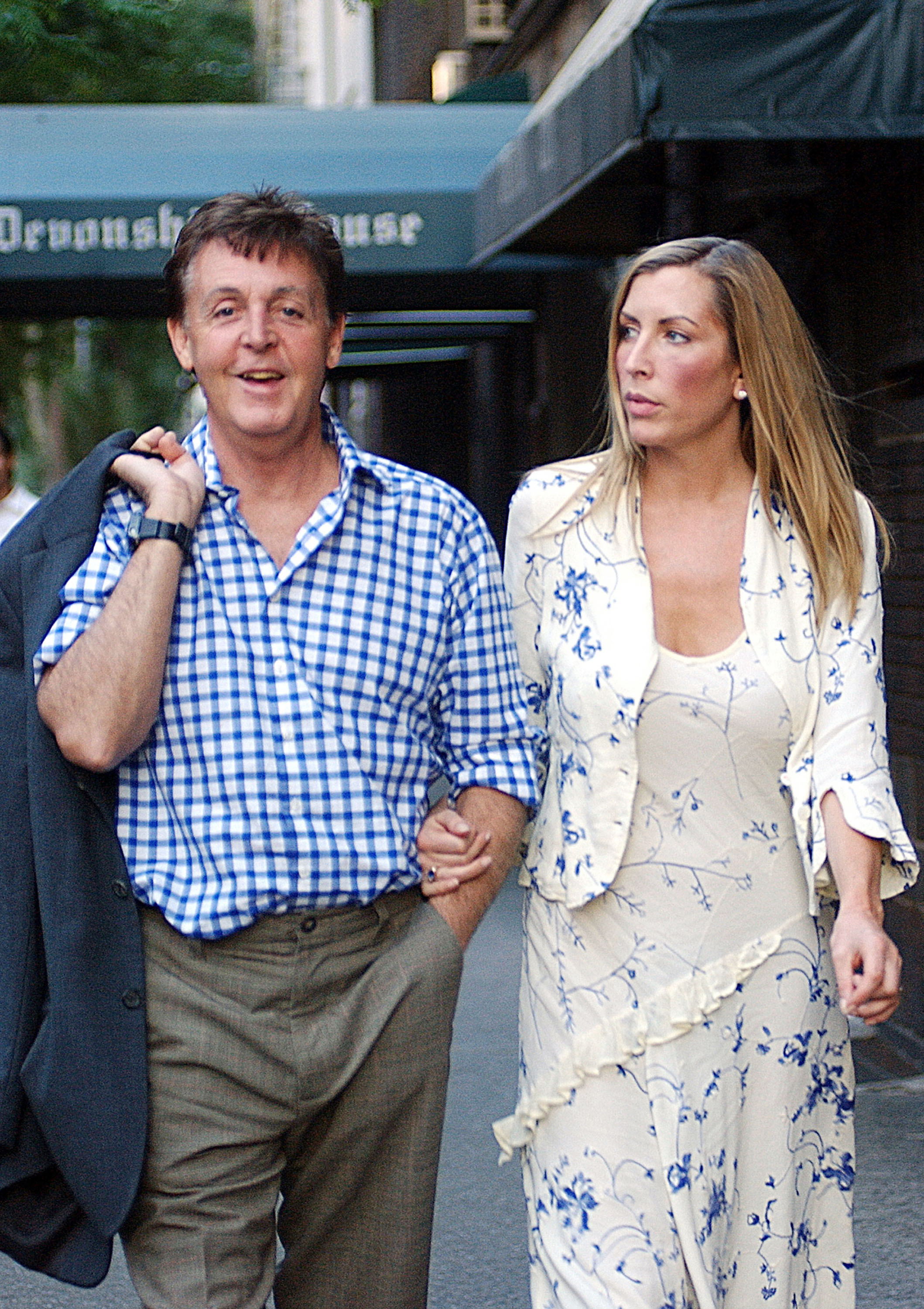 Paul McCartney and Heather Mills on July 10, 2002 at East Village in New York City | Source: Getty Images