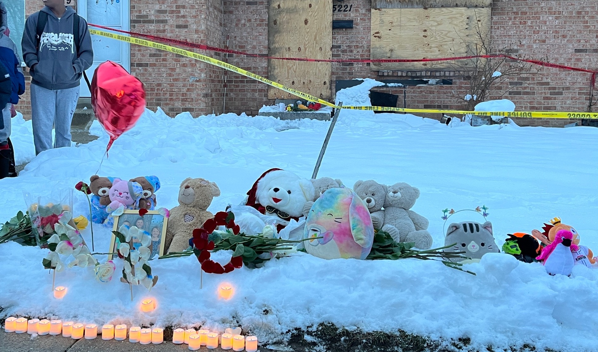 A makeshift memorial, from a post dated December 4, 2024 | Source: Facebook/CBS58