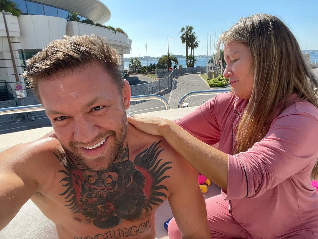 Conor McGregor and Dee Devlin from a post dated June 3, 2023. | Source: Instagram/thenotoriousmma