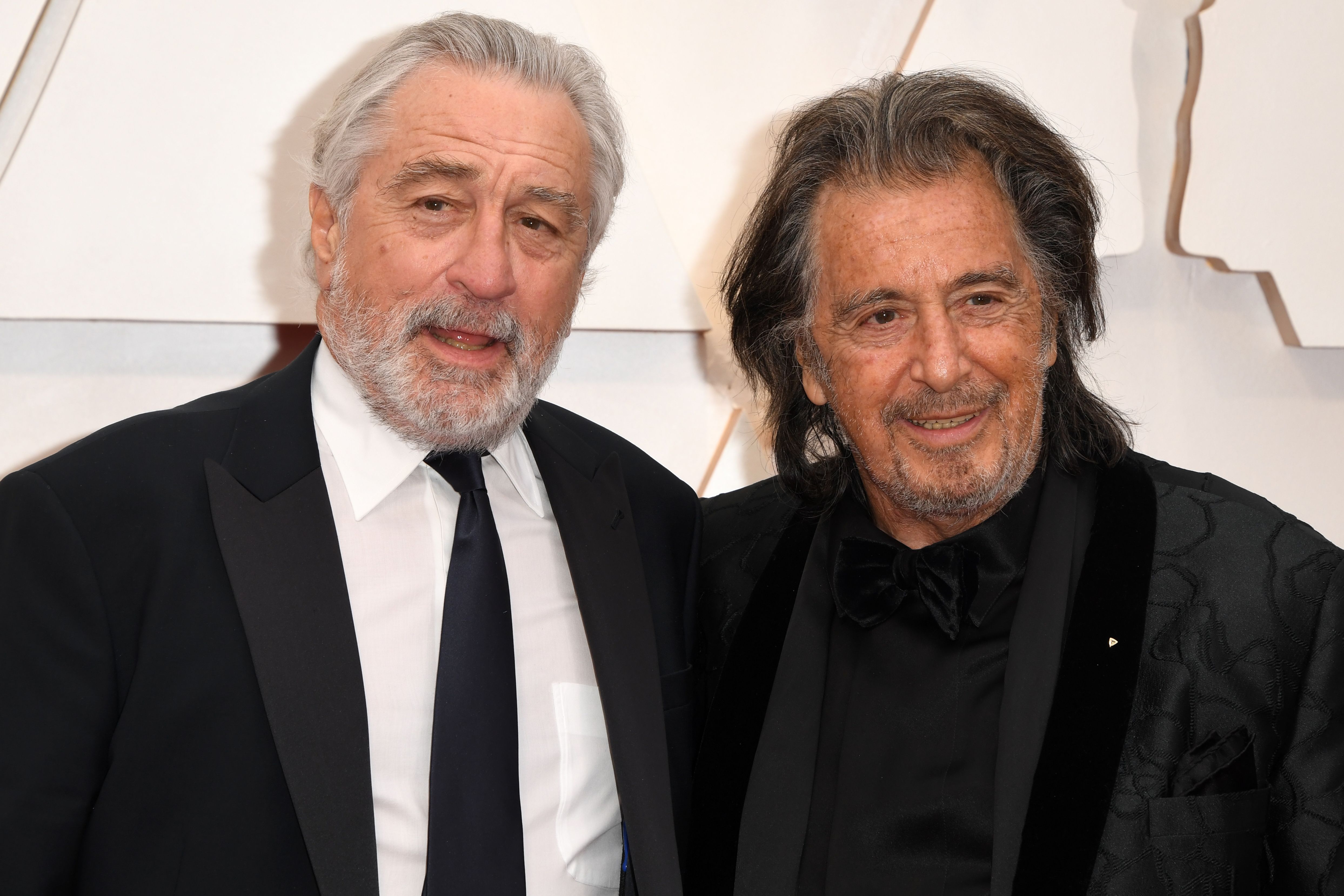 Robert De Niro y Al Pacino en Hollywood, California, el 9 de febrero de 2020. | Foto: Getty Images