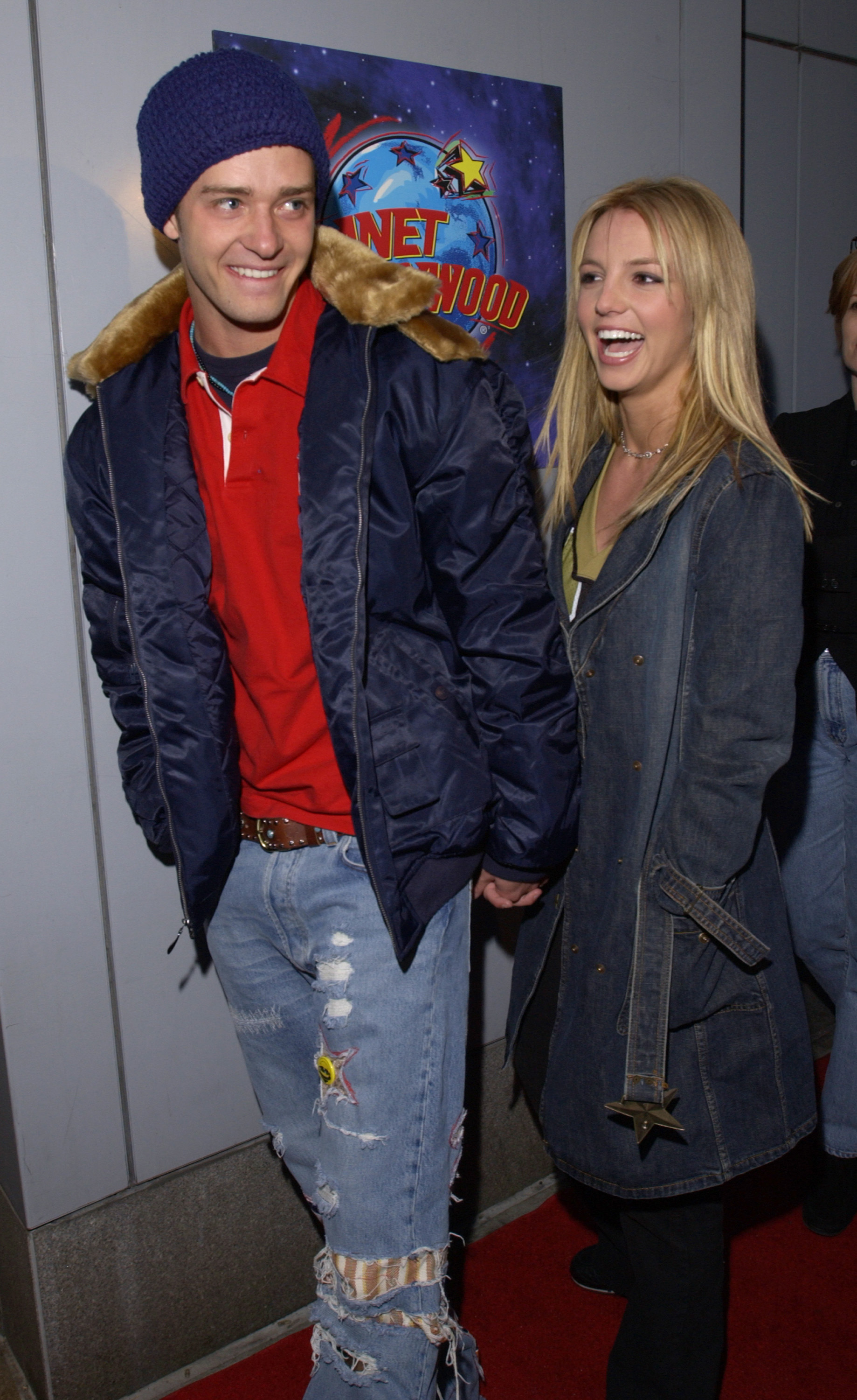 Justin Timberlake and Britney Spears at the Super Bowl Fundraiser in New York City in 2002. | Source: Getty Images