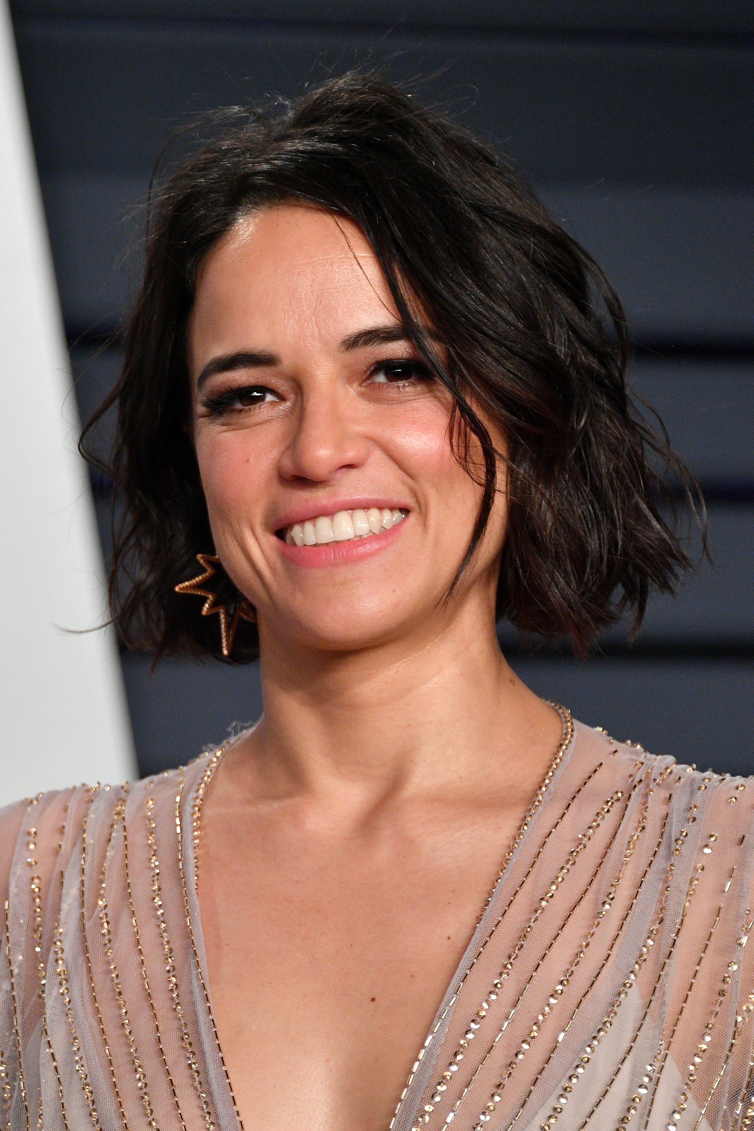 Michelle Rodriguez during the 2019 Vanity Fair Oscar Party at Wallis Annenberg Center for the Performing Arts on February 24, 2019, in Beverly Hills, California. | Source: Getty Images