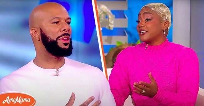 Common pictured during an interview on "The View" in 2019 [Left]; Tiffany Haddish pictured on "The Ellen DeGeneres Show" in 2021. | Photo: YouTube/The View & YouTube/TheEllenShow