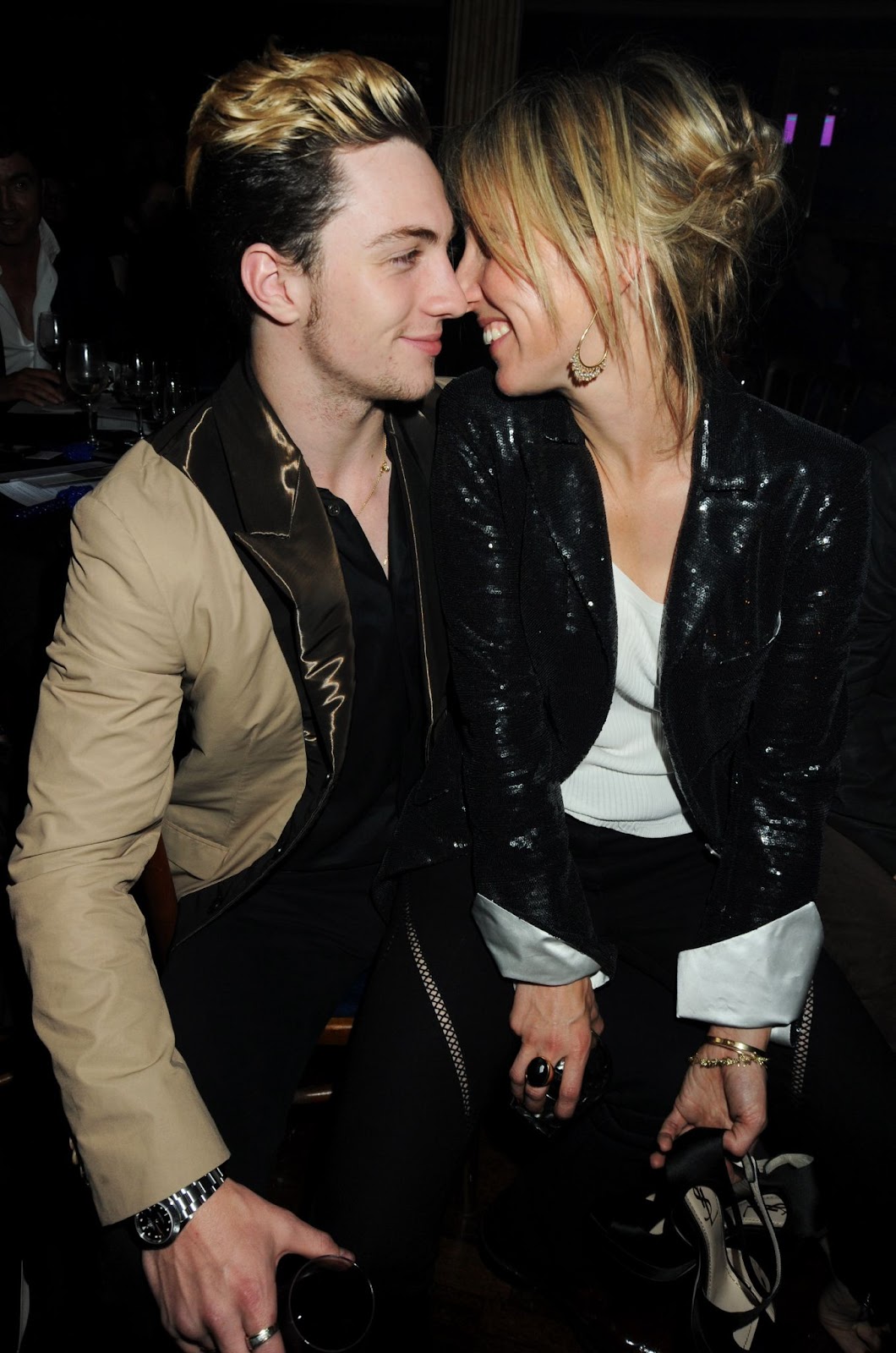 Aaron and Sam Taylor-Johnson at a charity fundraising event on June 18, 2009, in London, England. | Source: Getty Images