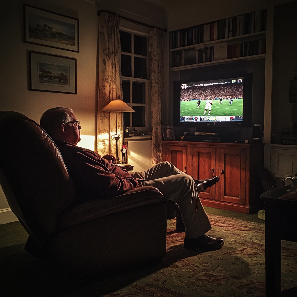 A man sitting on a recliner | Source: Midjourney