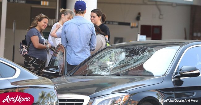 Famous actress with a baby son violently attacked in broad daylight on a Beverly Hills' street