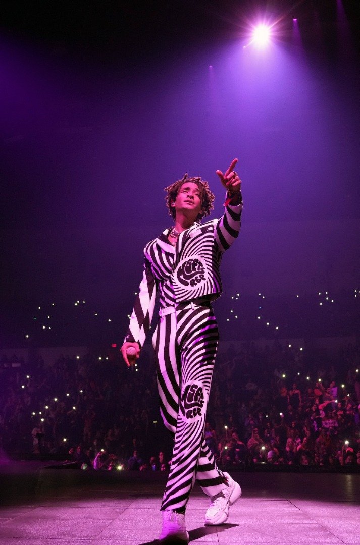 Jaden performs onstage during the "Justice World Tour" at Pechanga Arena on February 18, 2022 in San Diego, California. | Source: Getty Images