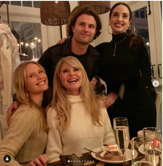 Christie Brinkley and her kids Jack Paris, Alexa Ray Joel, and Sailor Brinkley | Source: Instagram/christiebrinkley