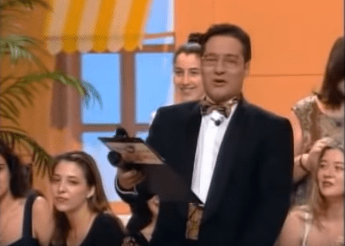 El presentador Goyo Gonzáles durante la grabación del programa. | Foto: YouTube /kakej88 El presentador Goyo Gonzáles durante la grabación del programa. | Foto: YouTube /kakej88