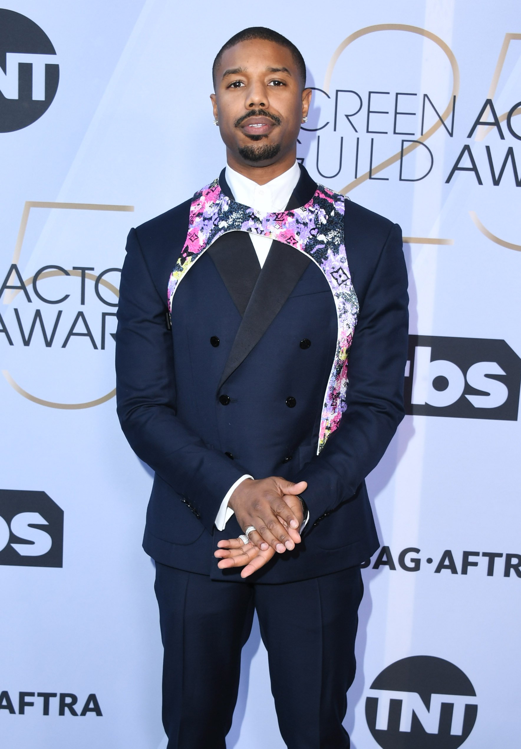 Michael B. Jordan at the 25th Annual Screen Actors Guild Awards in California on Jan. 27, 2019 | Photo: Getty Images