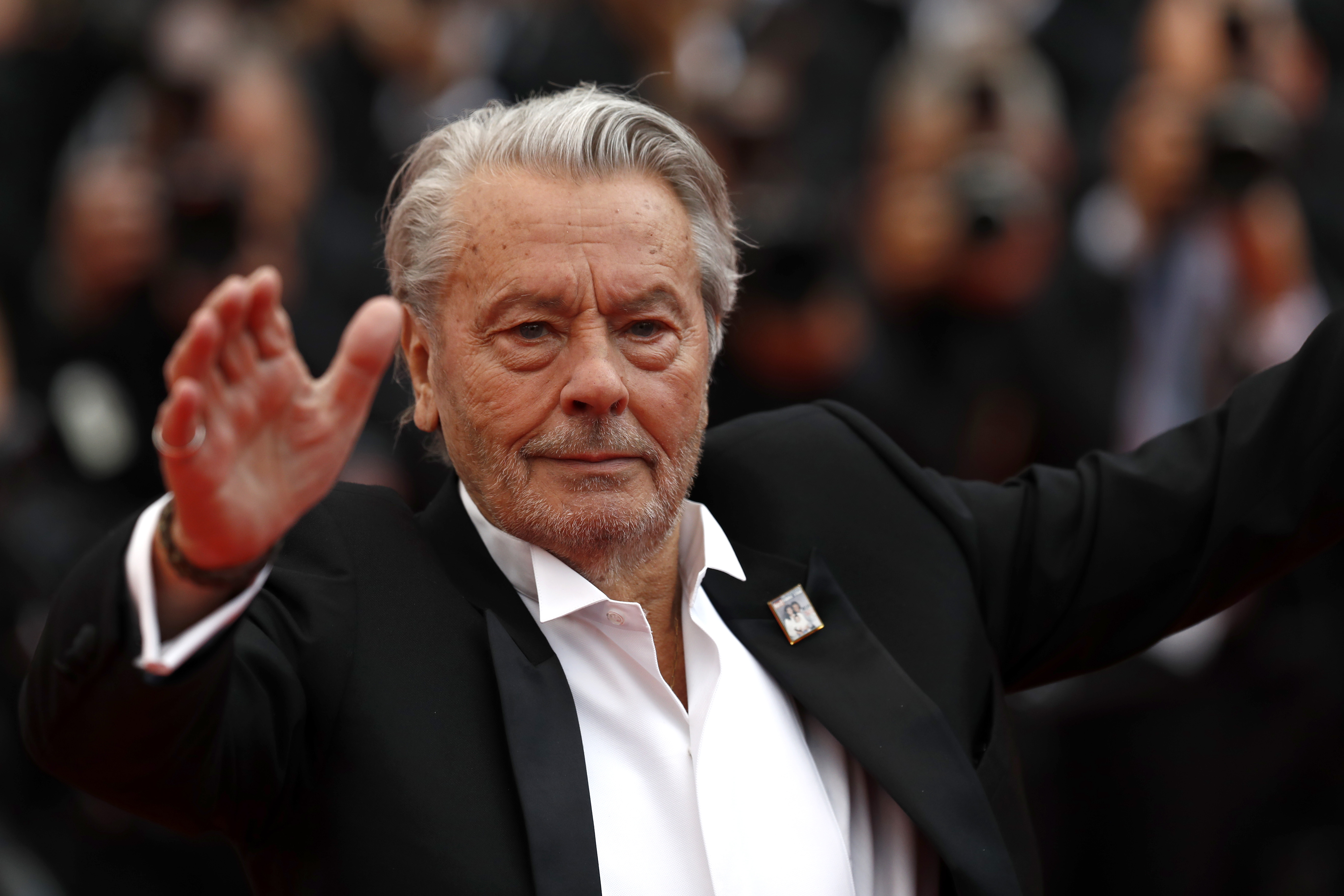 Alain Delon attends the screening of "A Hidden Life" during the 72nd annual Cannes Film Festival in Cannes, France, on May 19, 2019 | Source: Getty Images