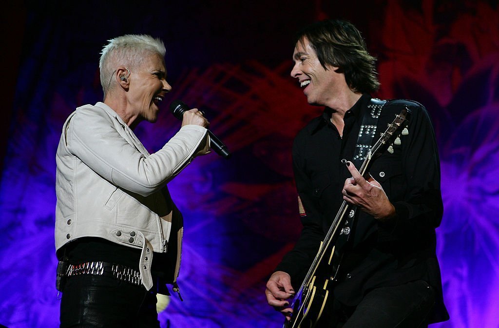Marie Fredriksson and Per Gessle of Roxette perform on stage during their concert at Sydney Entertainment Centre on February 16, 2012 | Photo: GettyImages