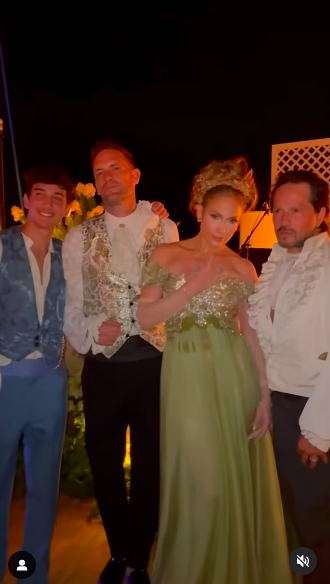 Jennifer Lopez posing for pictures with guests during her 55th birthday celebration, posted on July 24, 2024 | Source: Instagram/jlo