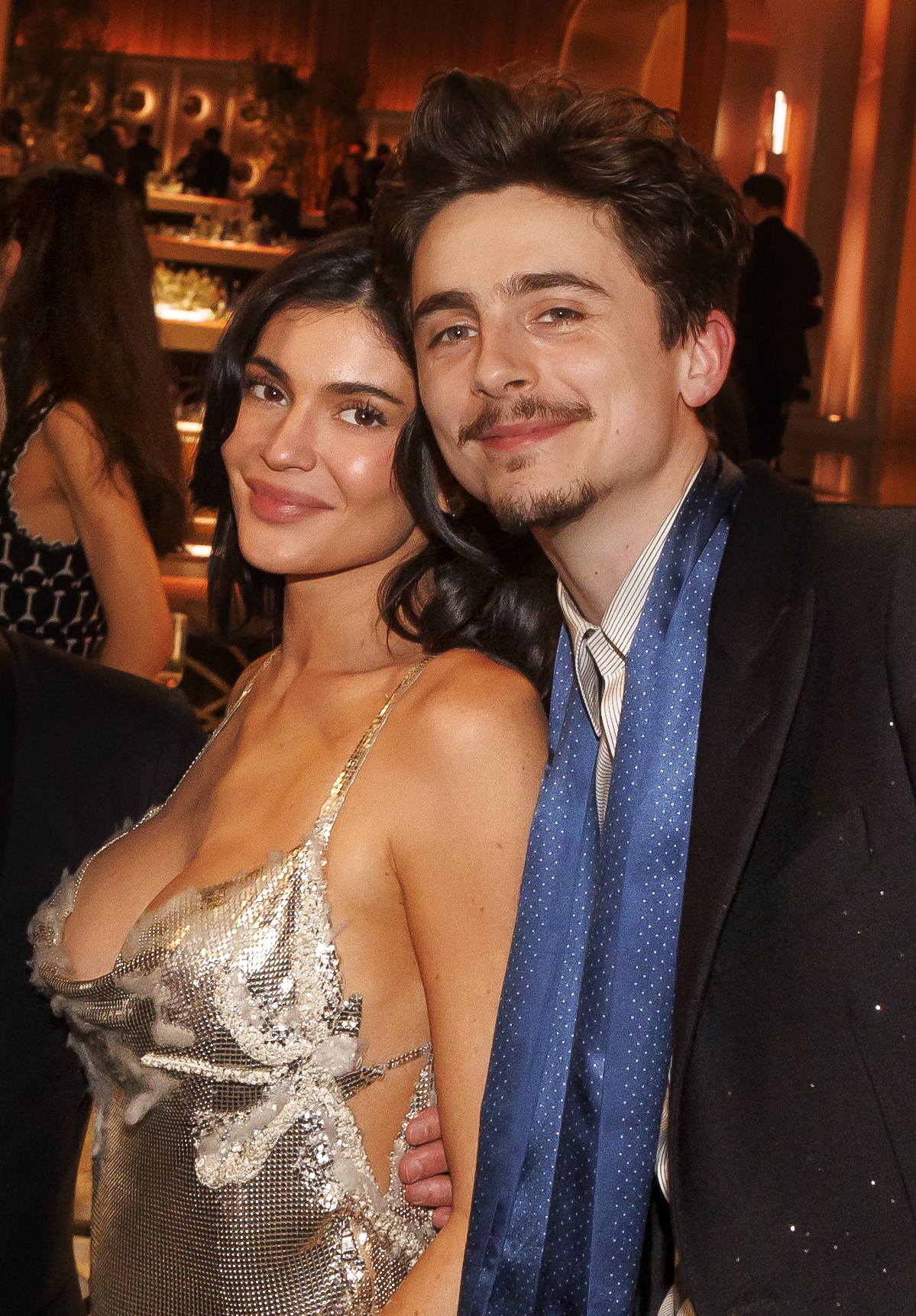 Kylie Jenner and Timothée Chalamet during the 82nd Annual Golden Globes on January 5, 2025, in Beverly Hills, California | Source: Getty Images