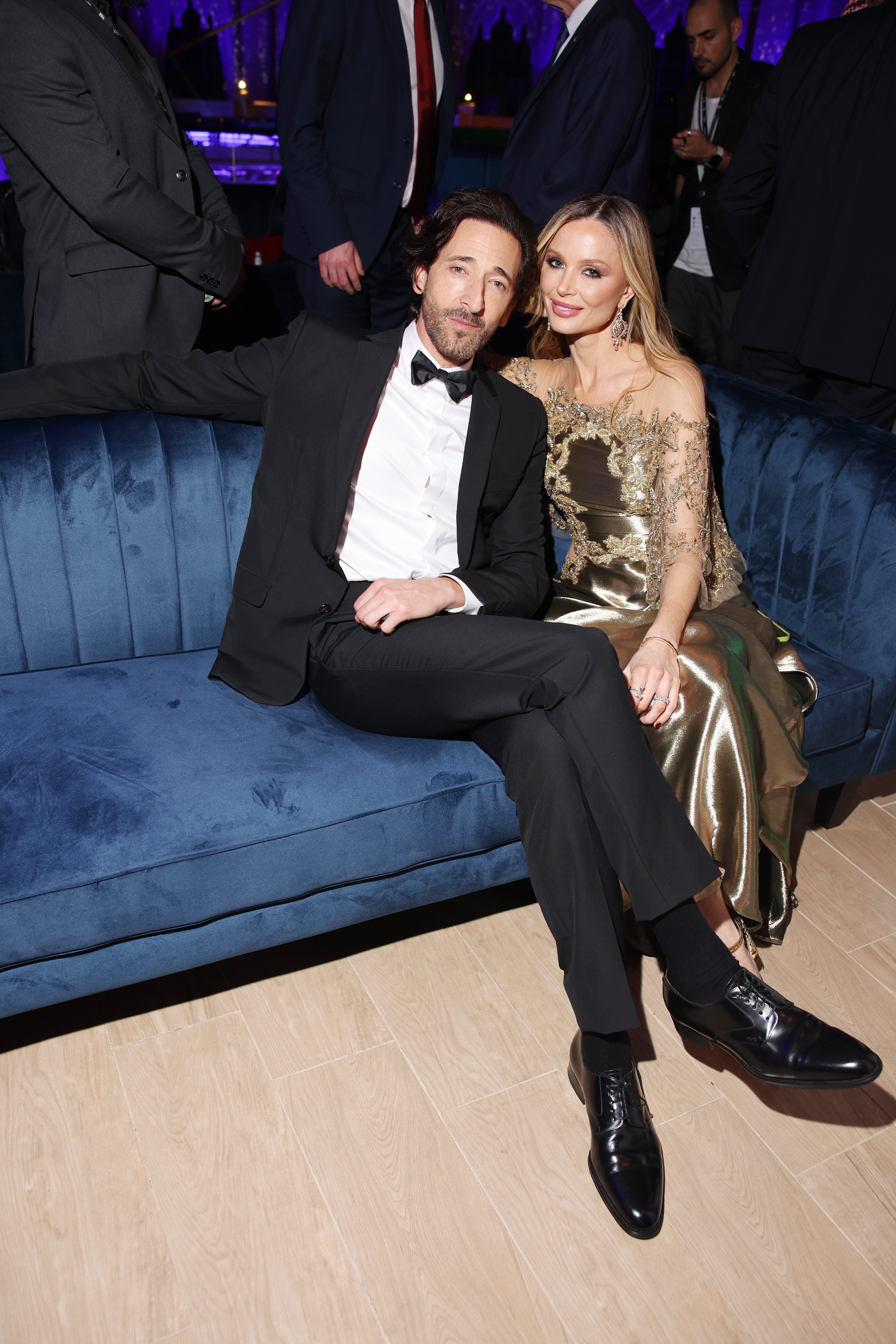 Adrien Brody and Georgina Chapman attend the closing ceremony at the Red Sea International Film Festival on December 7, 2023, in Jeddah, Saudi Arabia. | Source: Getty Images