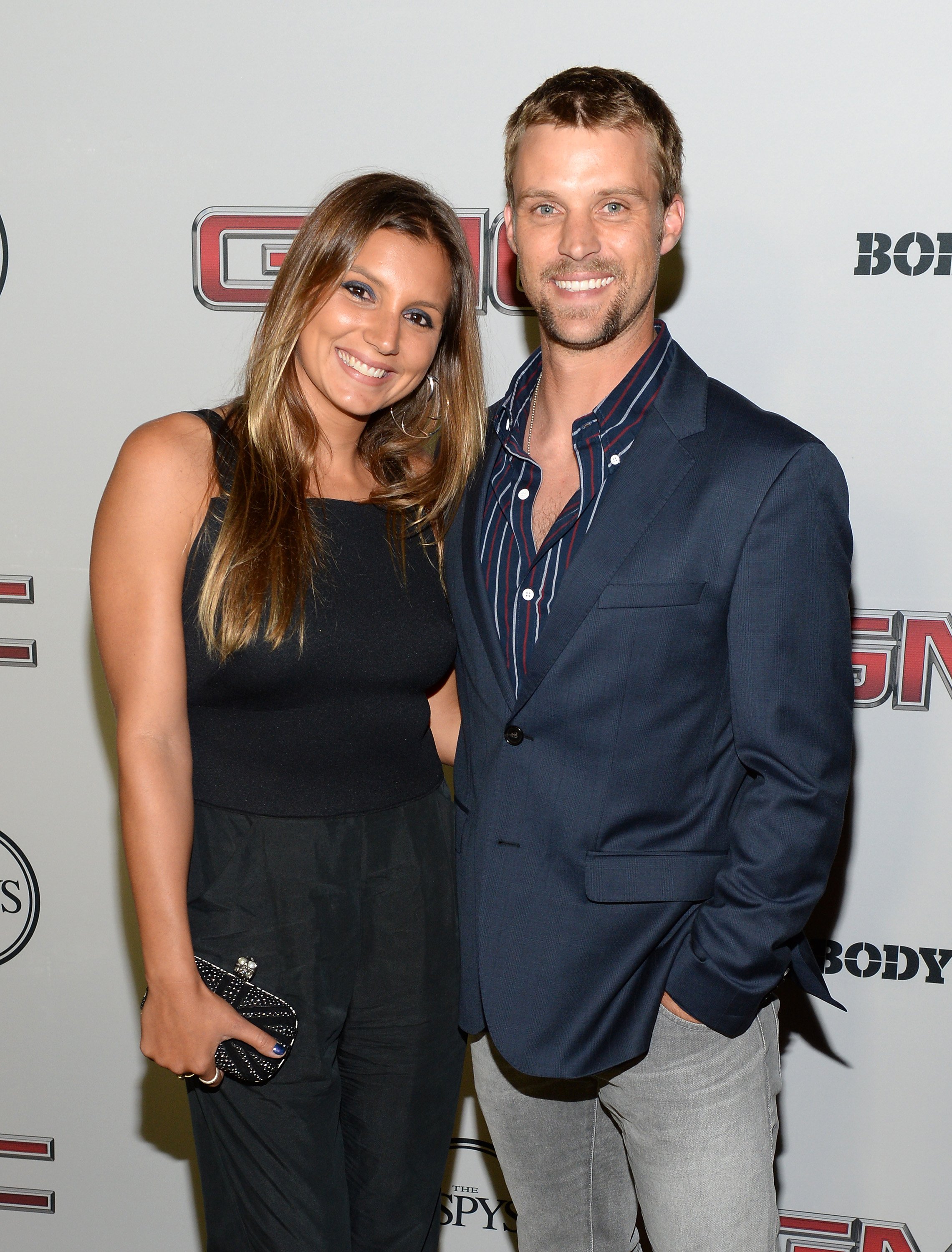 Maya Gabeira and Jesse Spencer at the ESPN Magazine's 5th annual "Body Issue" party on July 16, 2013, in Hollywood, California. | Source: Getty Images