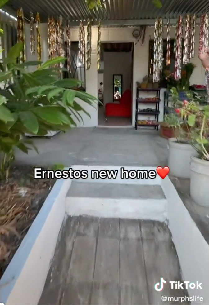 Ernestos Großmutter hatte einen kleinen Laden vor ihrem Haus. | Quelle: TikTok.com/murphslife