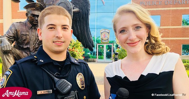 Intense moment officer saves man from an approaching train caught on camera