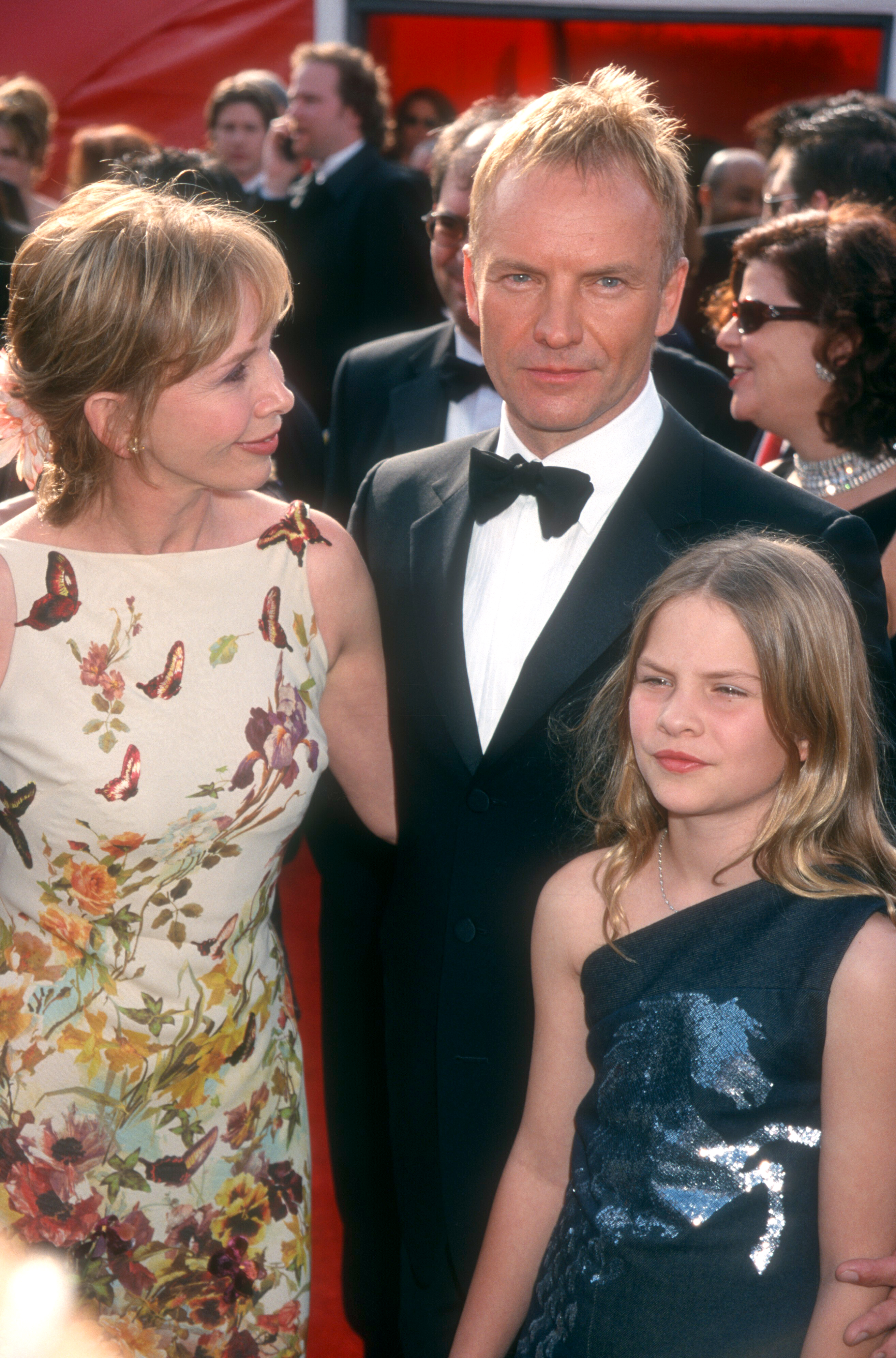 Trudie Styler and Sting with their daughter Eliot Sumner attend the 73rd Annual Academy Awards on March 25, 2001 in Los Angeles, California | Source: Getty Images