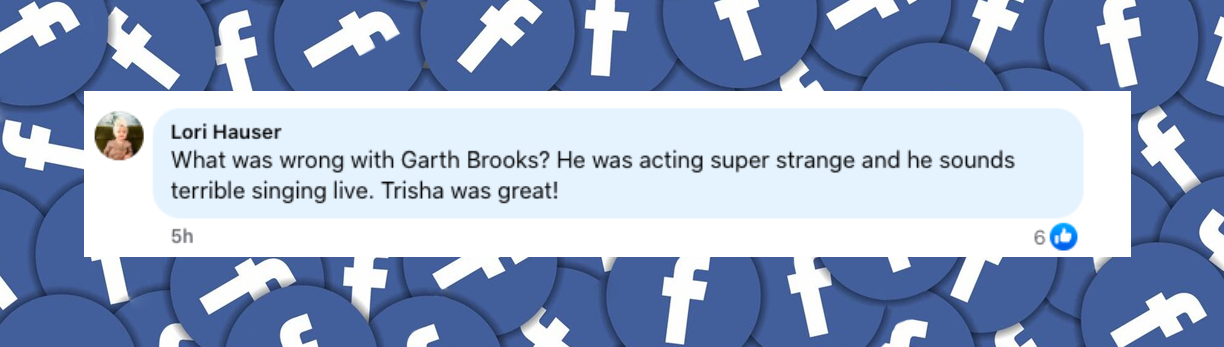 Netizen comment about Garth Brooks' performance, posted on March 20, 2025. | Source: Facebook/Country Rebel