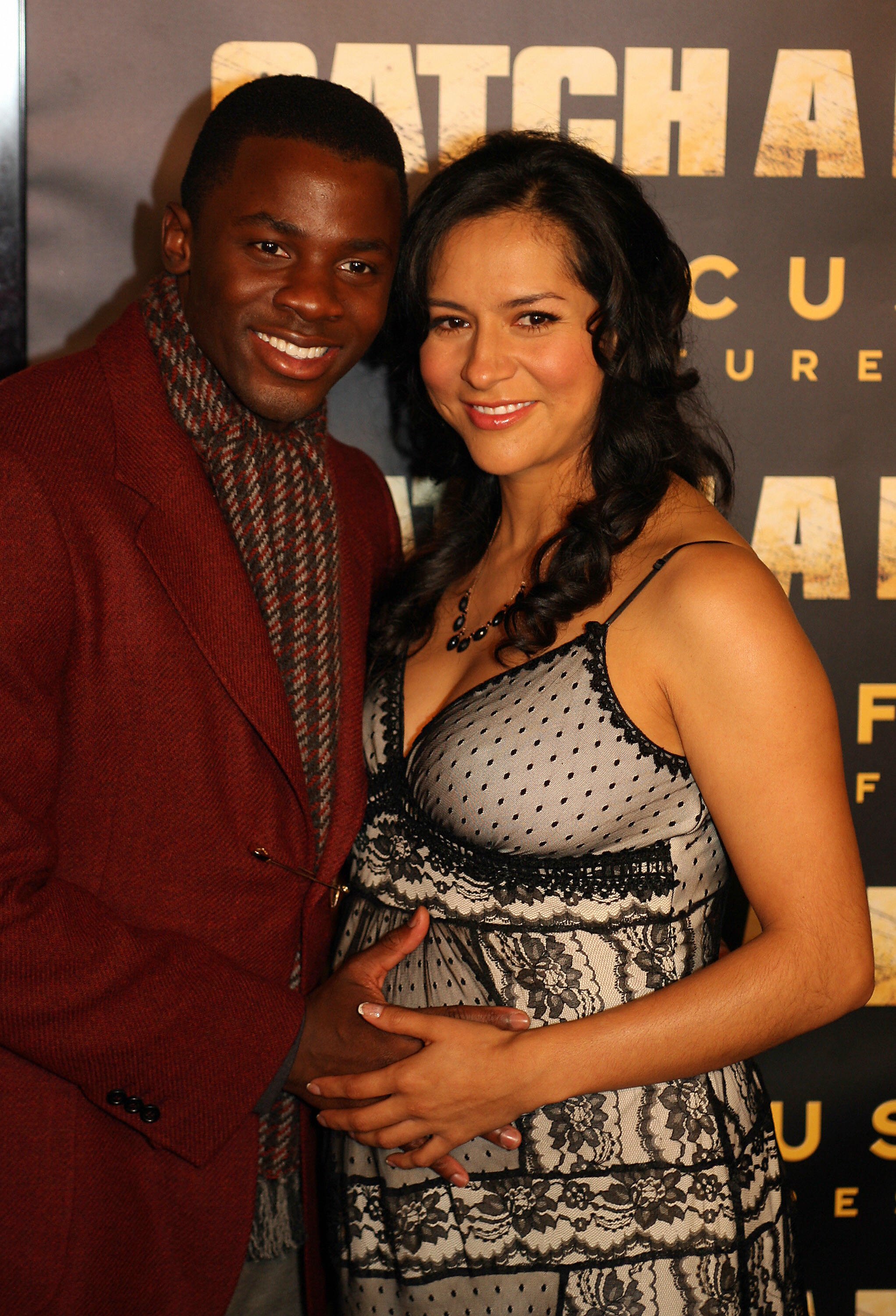 Derek Luke and his wife Sophia Adella Hernandez at the premiere of "Catch a Fire," in Hollywood, October 25, 2006 | Source: Getty Images