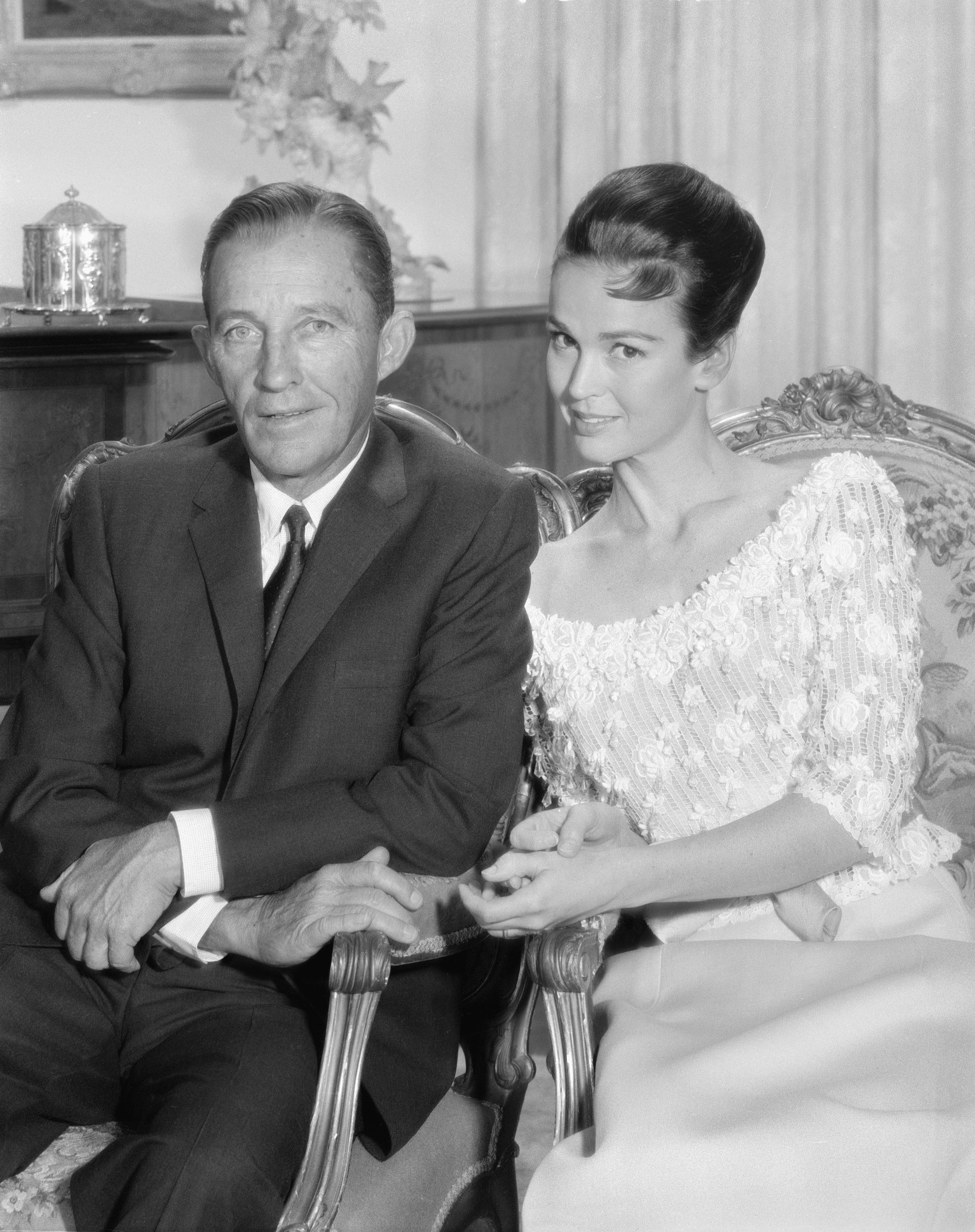 Bing and Kathryn Crosby at an undisclosed location on December 6, 1963. | Source: Getty Images