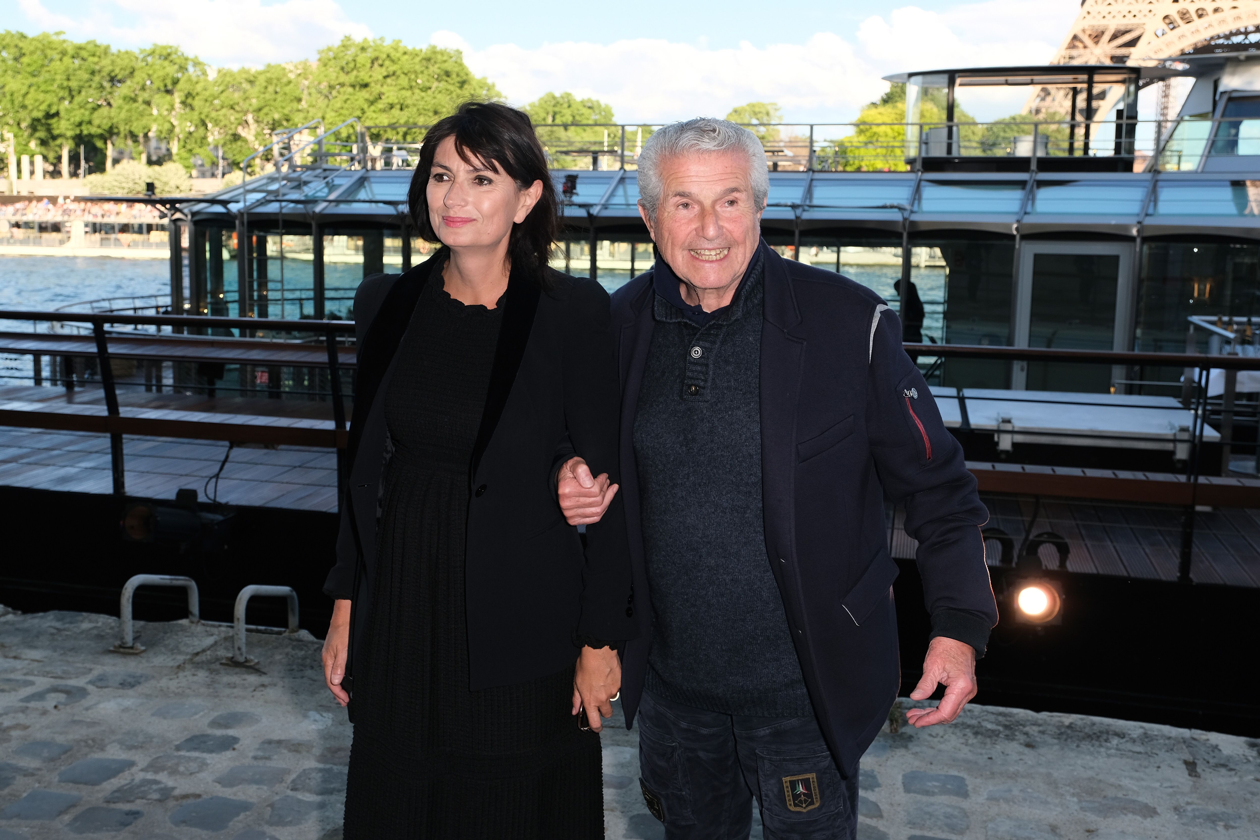 Valerie Perrin et Claude Lelouch assiste au gala de charité "Fondation Maud Fontenoy" à Ducasse sur Seine le 06 juin 2019 à Paris, France. | Photo : Getty Images