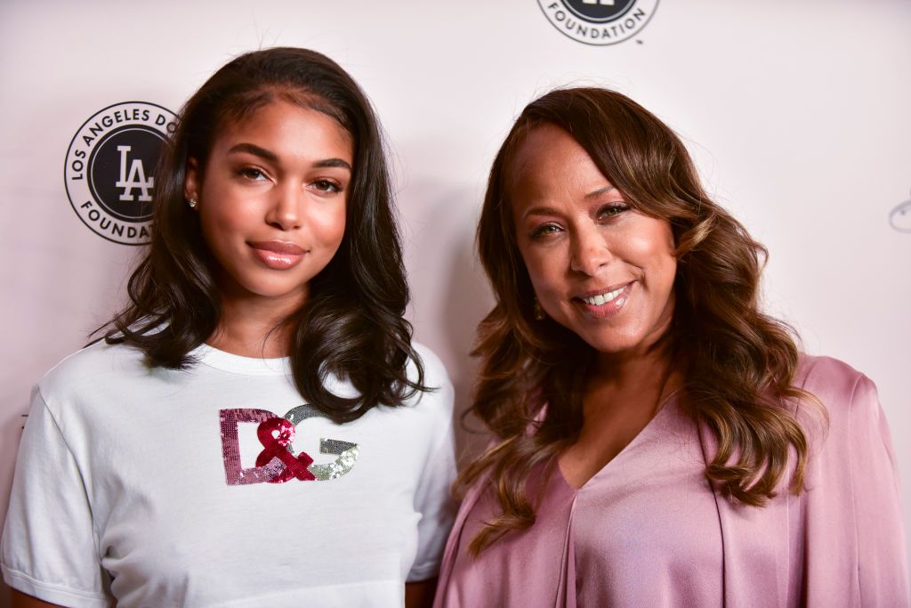 Lori Harvey and Marjorie Elaine Harvey at The LadyLike Foundation's 11th Annual Women of Excellence Luncheon at The Beverly Hilton Hotel on May 11, 2019 | Photo: Getty Images