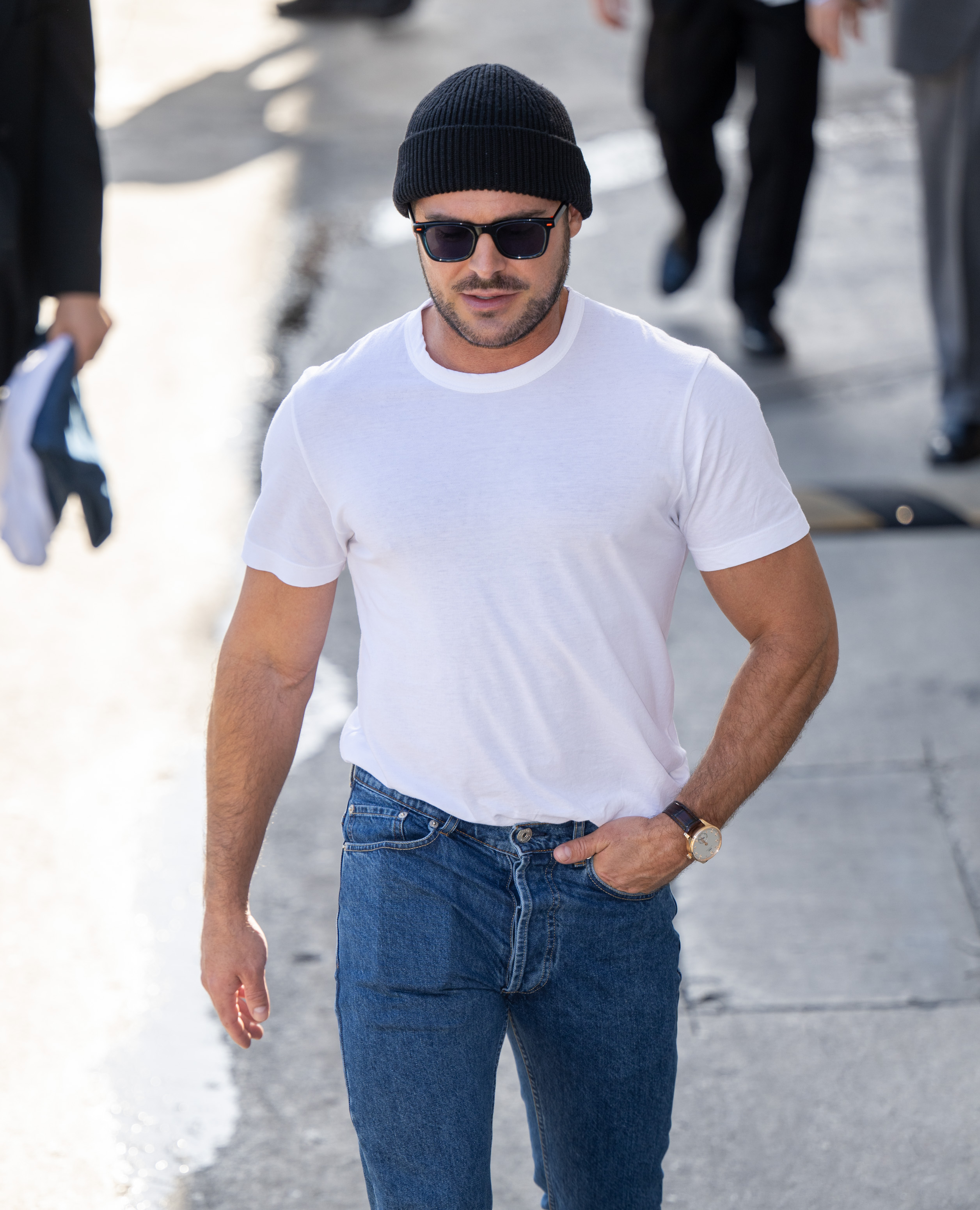 Zac Efron seen at "Jimmy Kimmel Live!" on June 20, 2024, in Los Angeles, California | Source: Getty Images