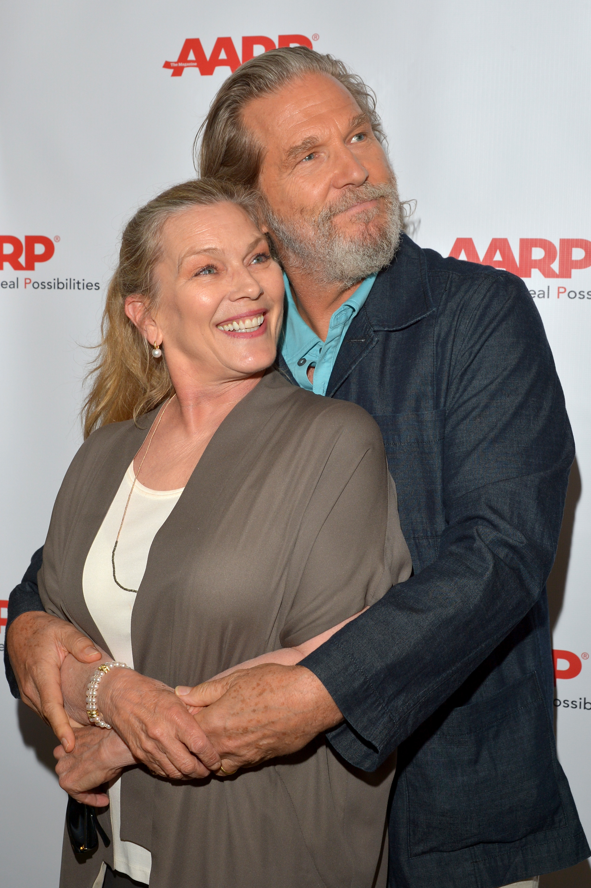 Susan and Jeff Bridges at his lunch hosted by AARP The Magazine on August 1, 2014, in Beverly Hills, California | Source: Getty Images