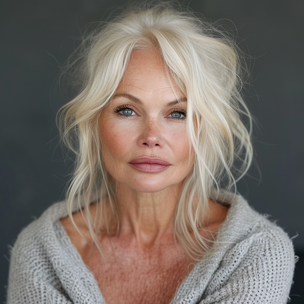 Pamela Anderson in her 50s to 60s via AI | Source: Midjourney