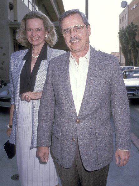 Bonnie Bartlett and William Daniels at the Cocktail Party to Celebrate the 10th Anniversary of Roe vs. Wade on January 22, 1989 | Photo: Getty Images