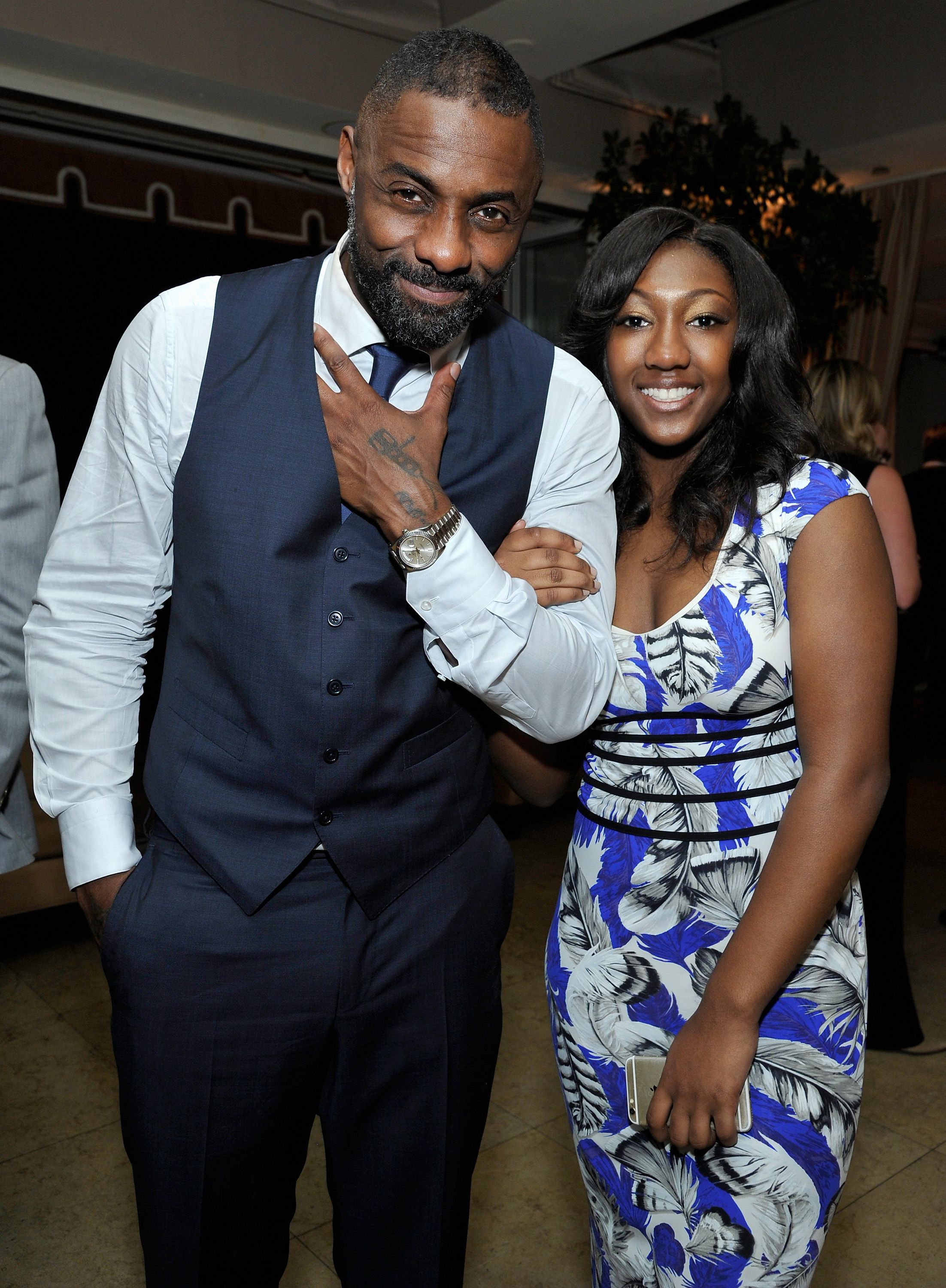 Actor Idris Elba and daughter Isan Elba attend the Weinstein Company & Netflix's 2016 SAG after-party hosted by Absolut Elyx at Sunset Tower on January 30, 2016 | Photo: Getty Images