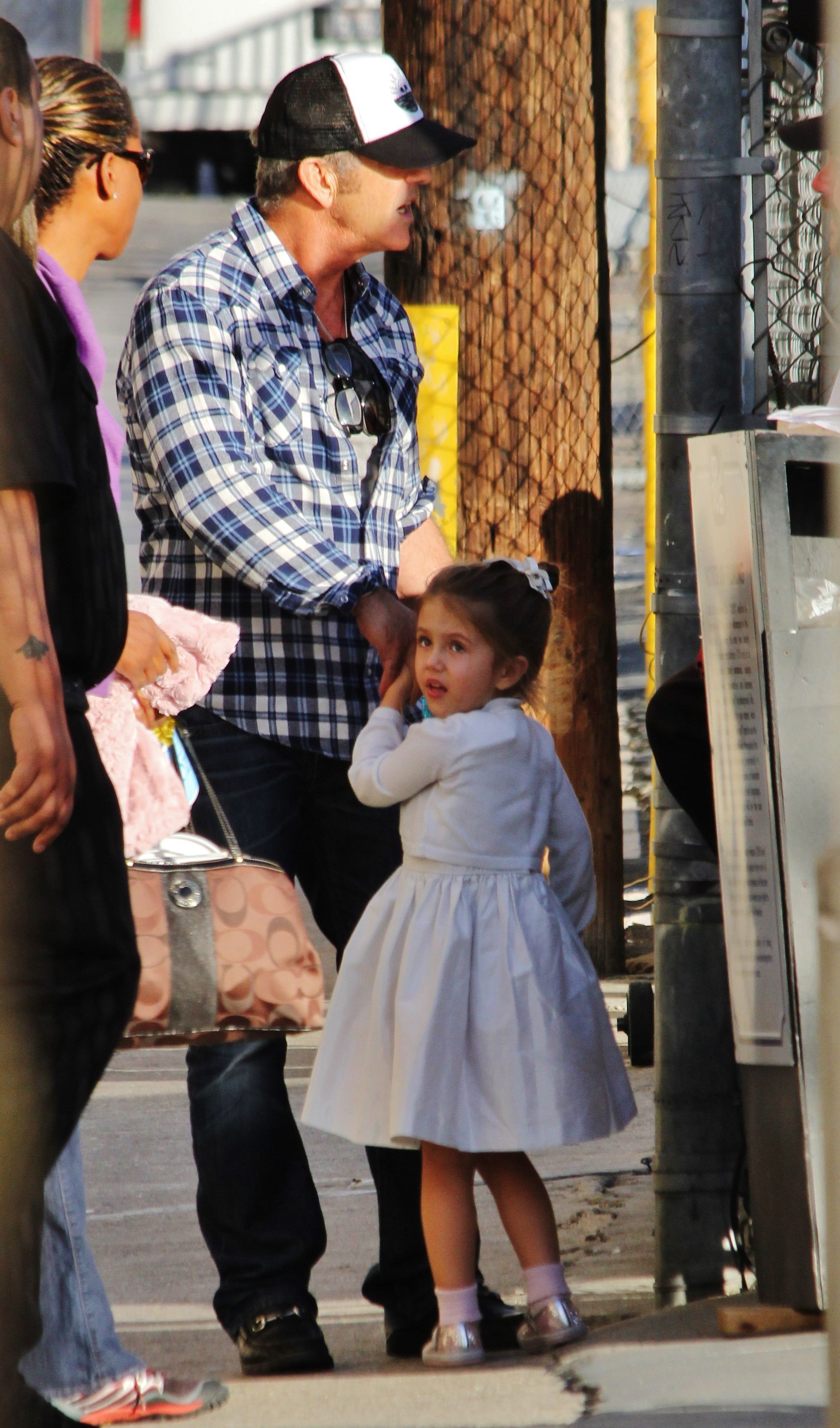 Mel Gibson and his daughter, Lucia in 2013 in Los Angeles | Source: Getty Images