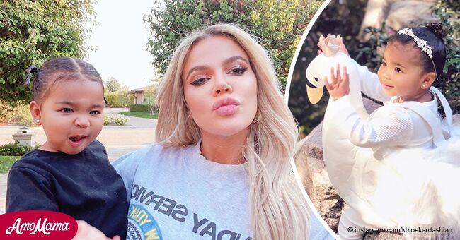 Khloé Kardashian of KUWTK Shares Sweet Pic of Daughter True in Swan ...