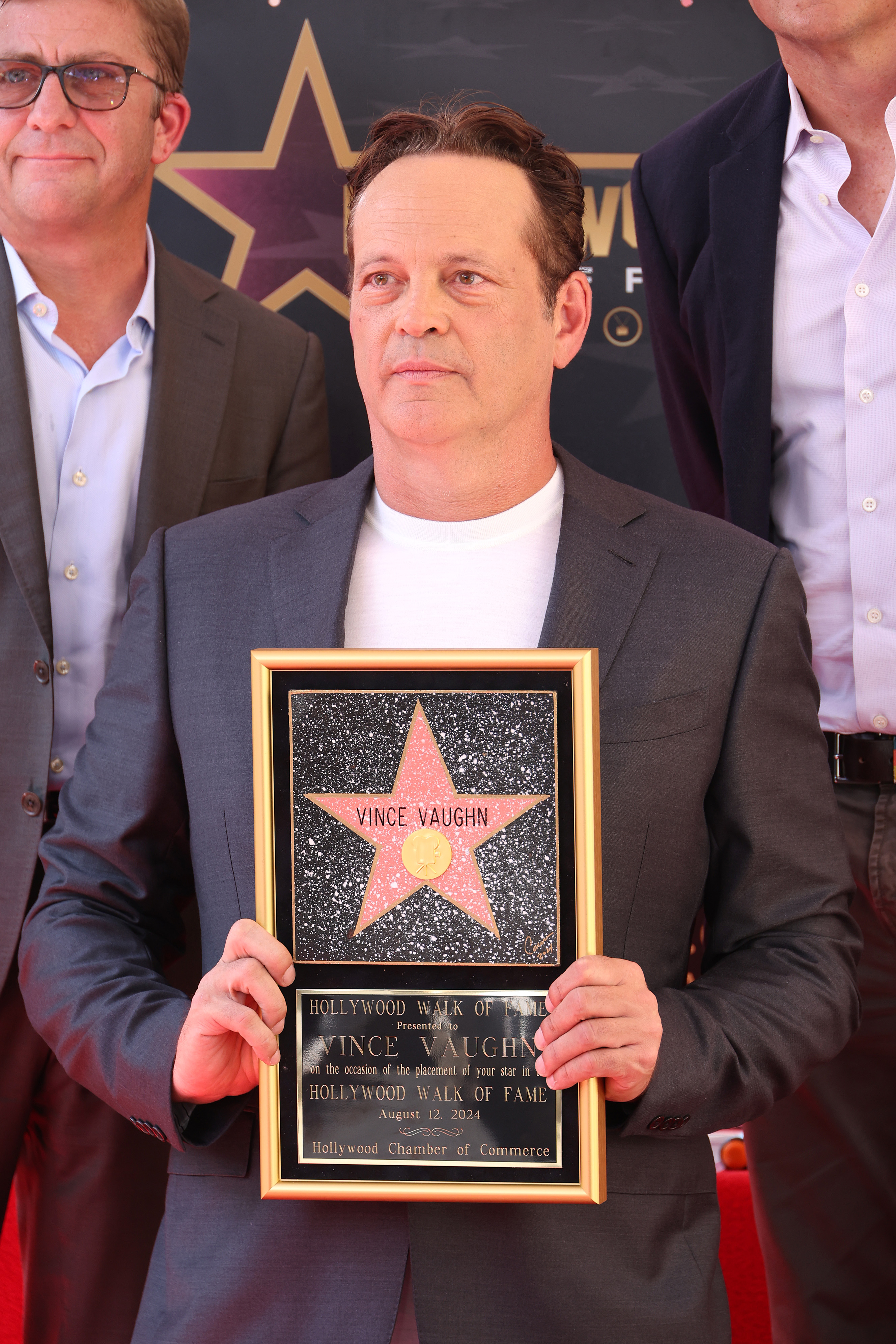 Vince Vaughn receives a star on the Hollywood Walk of Fame on August 12, 2024 | Source: Getty Images