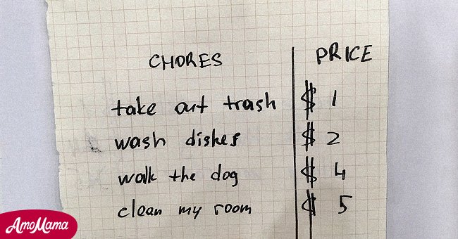 Price list for chores | Source: AmoMedia.com