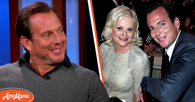 Will Arnett during an appearance on "Jimmy Kimmel Live" in 2020 [Left] Amy Poehler and Will Arnett during the 69th Annual Golden Globe Awards, 2012 [Right] | Photo: YouTube/JimmyKimmelLive & Getty Images
