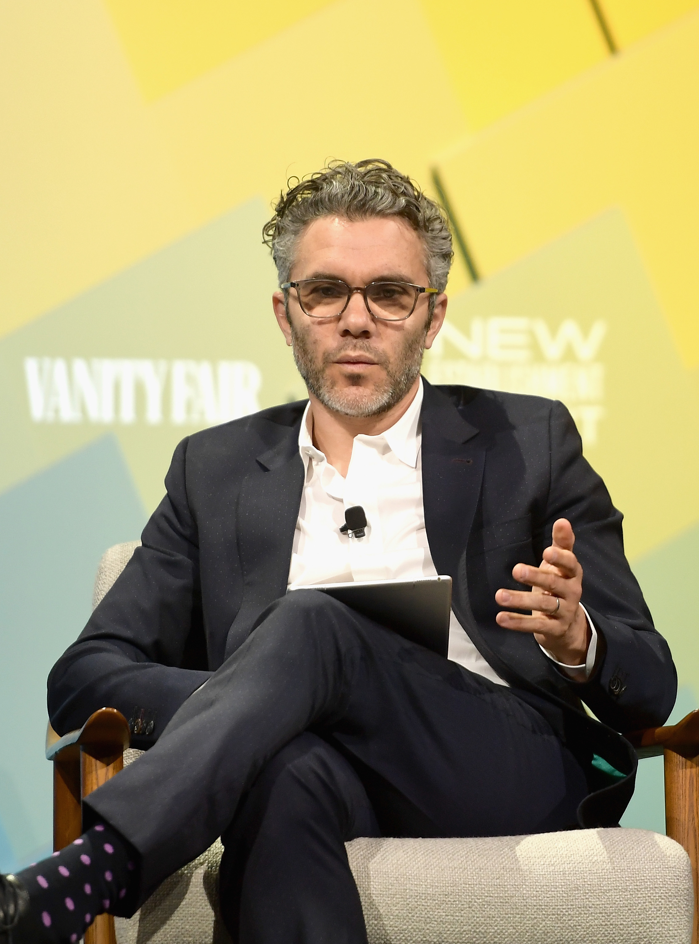 Nick Bilton speaks at the Vanity Fair New Establishment Summit in Beverly Hills, California, on October 9, 2018. | Source: Getty Images