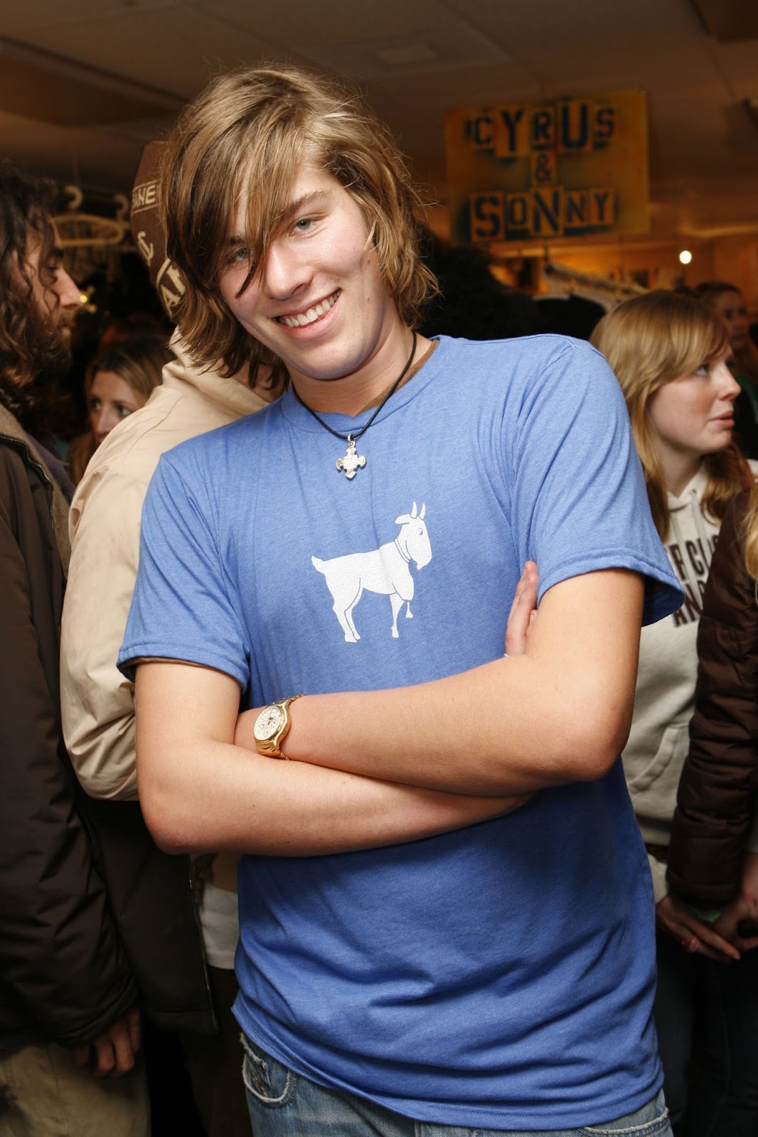 Cyrus Shepherd-Oppenheim during a clothing line launch in Silverlake, California, in 2006. | Source: Getty Images