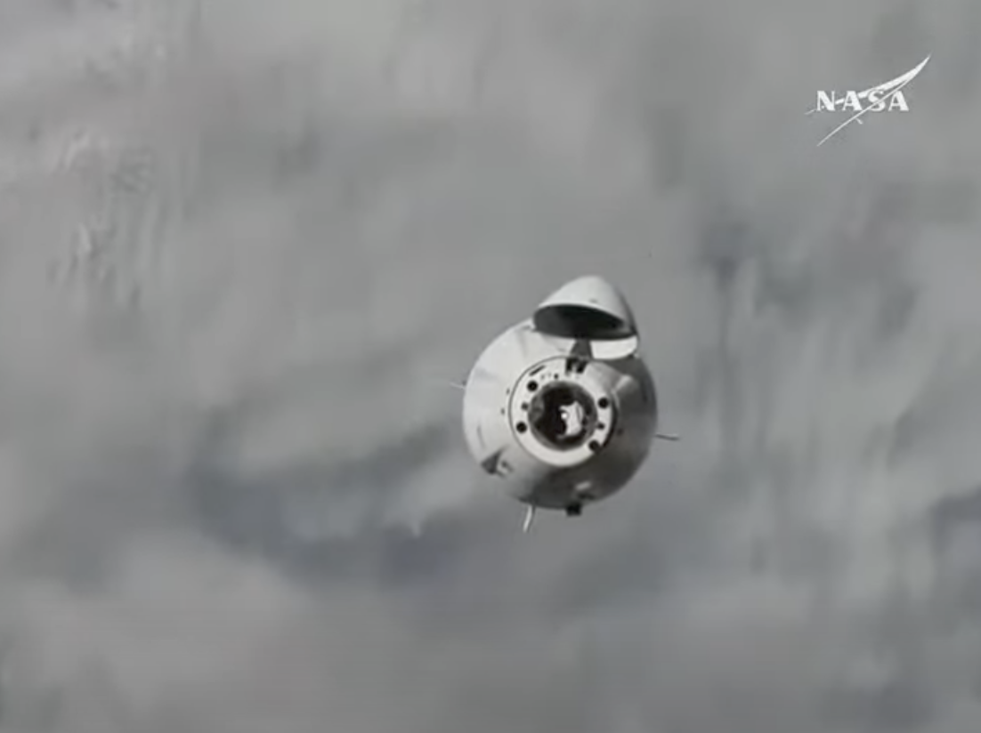 SpaceX's Dragon spacecraft as seen in a video dated March 16, 2025 | Source: YouTube/@abcnewsaustralia